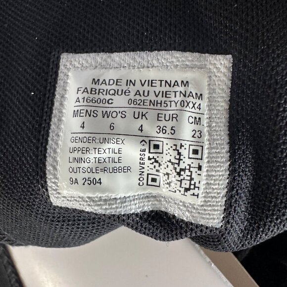 ⭐Converse Chuck Taylor XXHi Leather Straps 4 Men's Sneakers Boots Black A16600C⭐ - Picture 9 of 9